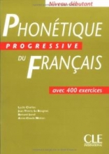 کتاب زبان فرانسه فونتیک پروگرسیو Phonetique progressive du francais niveau debutant +corriges + cd audio 2 edition
