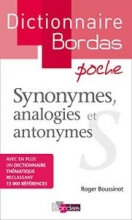کتاب زبان فرانسه دیکشنیر بورداس سینونیمز  dictionnaire bordas synonymes analogies et antonymes