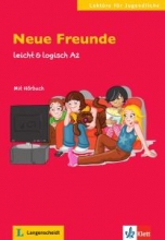 کتاب داستان آلمانی دوستان جدید Neue Freunde: Buch mit Audio A2. Buch mit Audio leicht & logisch