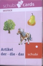 کتاب زبان فلش کارت Schubicards Artikel der die das