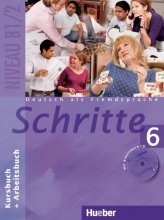 کتاب شریته آلمانی Deutsch als fremdsprache Schritte 6 NIVEAU B1/2 Kursbuch Arbeitsbuch