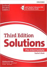 کتاب معلم سولوشنز پری اینترمدیت ویرایش سوم Solutions Pre-Intermediate Teacher’s Book Third Edition