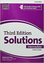 کتاب معلم سولوشنز اینترمدیت ویرایش سوم  Solutions Intermediate Teacher’s Book Third Edition