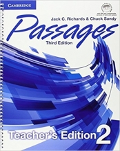 کتاب معلم پسیجز دو ویرایش سوم Passages 2 Teacher's Edition Third Edition + CD