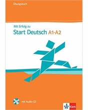 کتاب آزمون آلمانی میت ارفولگ  MIT Erfolg Zu Start Deutsch A1 - A2: Ubungsbuch MIT Audio-CD