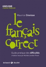 کتاب زبان فرانسه ل فرنسس کورکت  Le francais correct - Guide pratique des difficultes - Grevisse رنگی