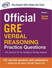 کتاب آزمون جی آر ای وربال Official GRE Verbal Reasoning Practice Questions 2nd