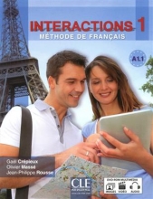 کتاب زبان فرانسوی اینتراکشنز  Interactions 1 - Methode de Francais A1.1 + DVD