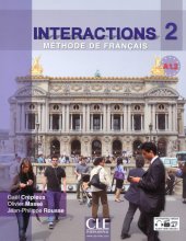 کتاب زبان فرانسوی اینتراکشنز  Interactions 2 - Niveau A1.2 - Livre de l'élève + DVD Rom