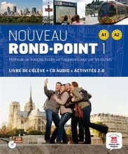 کتاب زبان فرانسوی روند پوینت  Nouveau Rond-Point 1 + Cahier + CD audio