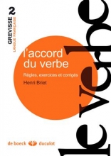 کتاب زبان فرانسه رنگی L'accord du verbe Règles, exercices et corrigés