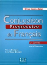 کتاب زبان فرانسه کونژوگزون Conjugaison progressive - Niveau intermediaire 2eme edition رنگی