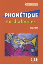 کتاب فرانسه فونتیک ان دیالوگ دبوتانت Phonetique en dialogues - debutant