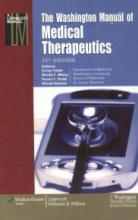 کتاب زبان واشنگتون منیوال اف مدیکال تراپیوتیکس  The Washington Manual of Medical Therapeutics 33rd Edition 2010