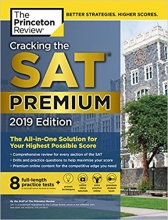 کتاب زبان کرکینگ د اس ای تی پریمیوم Cracking the SAT Premium 2019  Edition with 8 Practice Tests